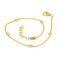Bracciale Gazzola Gioielli in Oro giallo Diamante 0.25 Ct BR-100-5-72-2-G-SI - BR-100-5-72-2-G-SI
